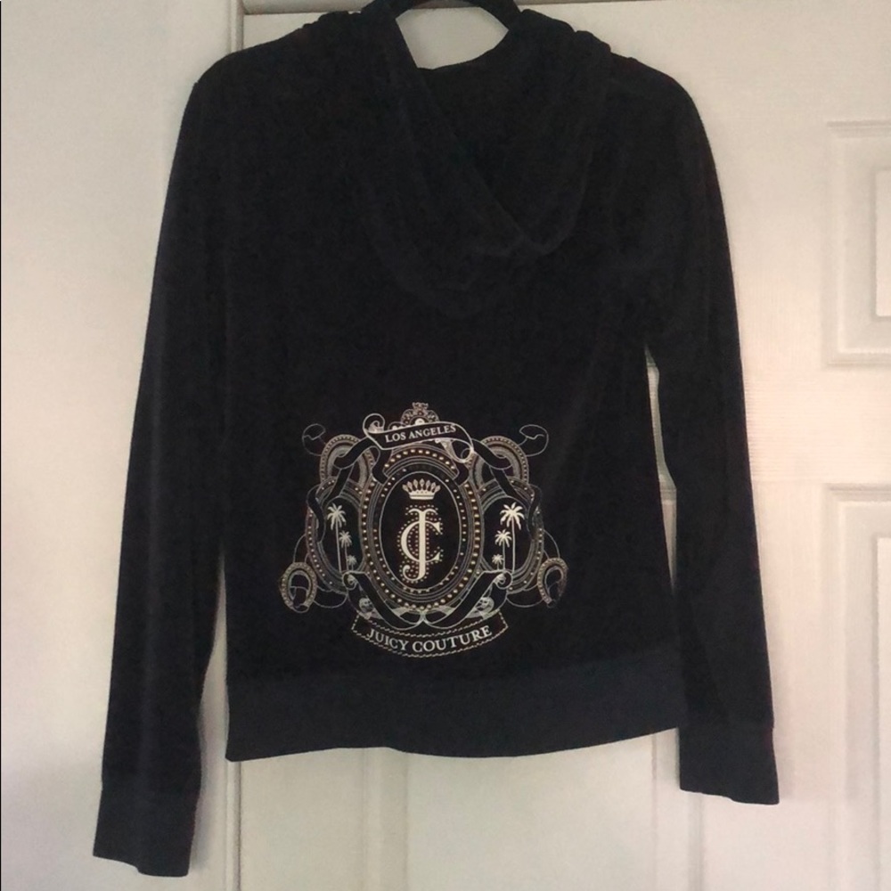 Juicy Couture Zip Up Hoodie Navy